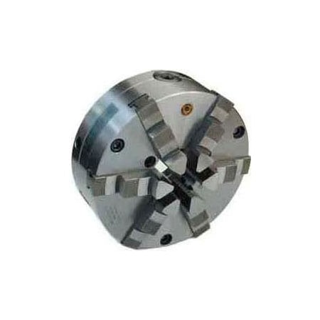 Bison Usa Bison 6-Jaw (Solid) SET-TRU Chuck Forged Steel Body, Plain Back, 6" Fine Adjustable 7-868-8060